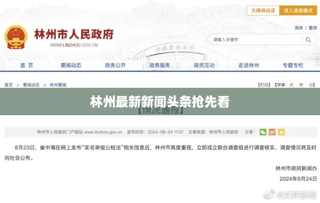 林州最新新闻头条抢先看