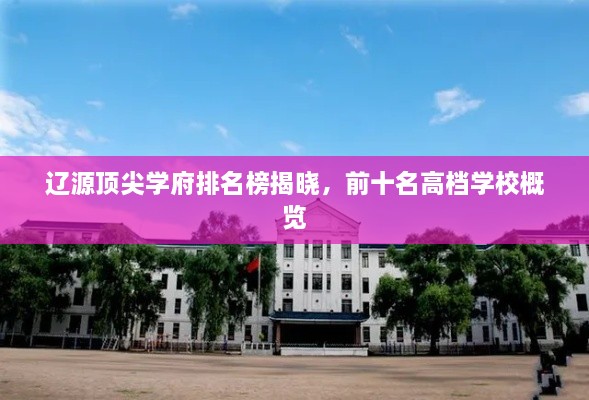 辽源顶尖学府排名榜揭晓，前十名高档学校概览