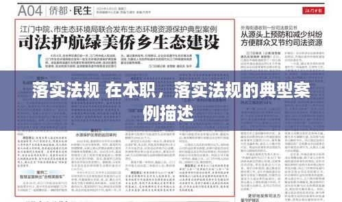 落实法规 在本职，落实法规的典型案例描述 