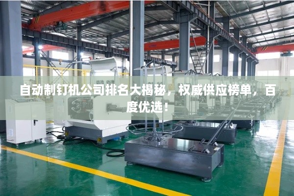 自动制钉机公司排名大揭秘，权威供应榜单，百度优选！