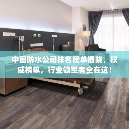中国防水公司排名榜单揭晓，权威榜单，行业领军者全在这！