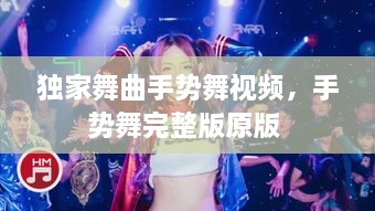 独家舞曲手势舞视频，手势舞完整版原版 