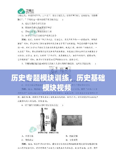历史专题模块训练，历史基础模块视频 