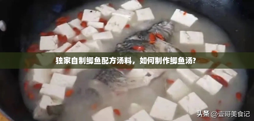独家自制鲫鱼配方汤料，如何制作鲫鱼汤? 