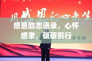 感恩励志语录，心怀感激，砥砺前行