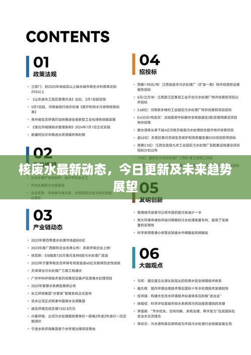 核废水最新动态，今日更新及未来趋势展望